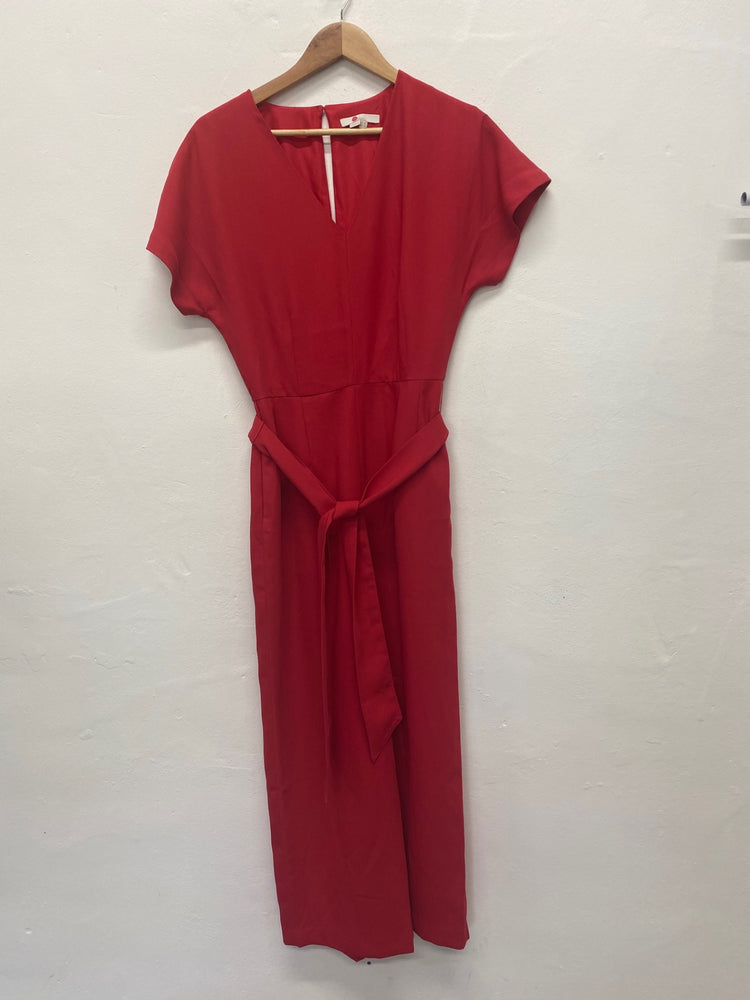Fabulous Boden Jumpsuit Uk8 Tall Raspberry Red chic EC004