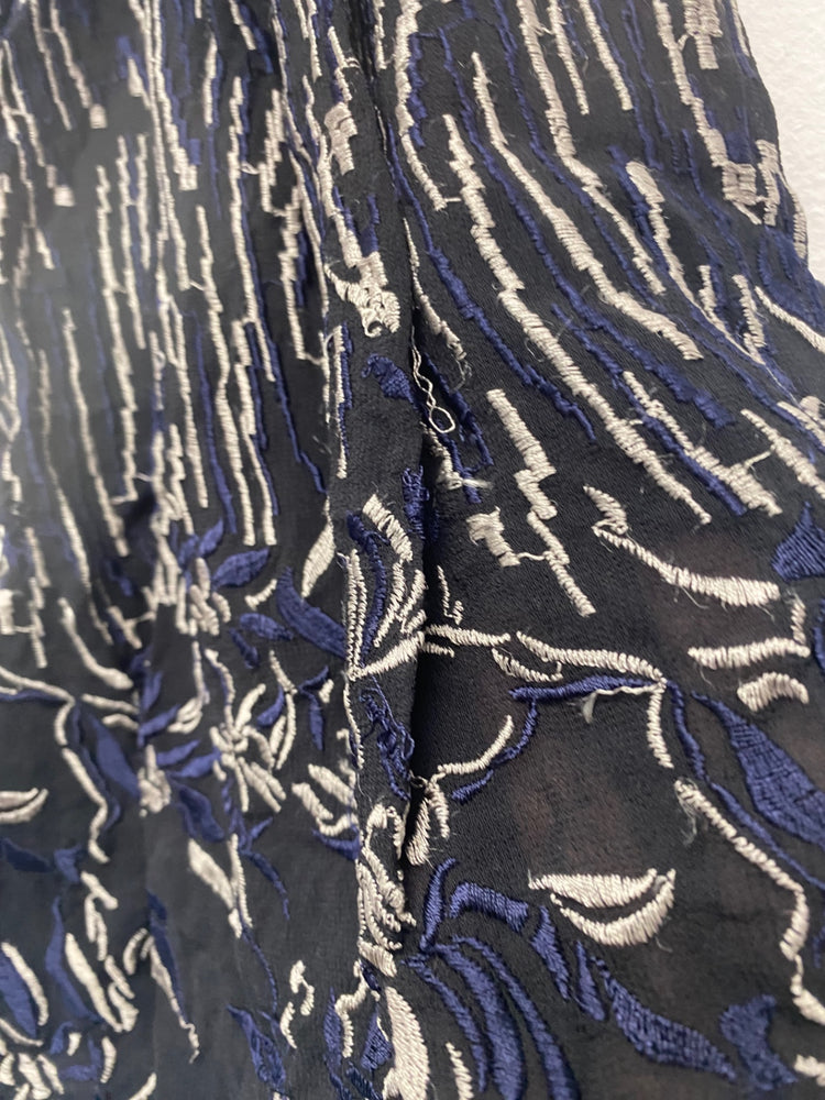 Fabulous All Saints Philomena Sidney mini Skirt UK10 Black Embroidered boho LJ446