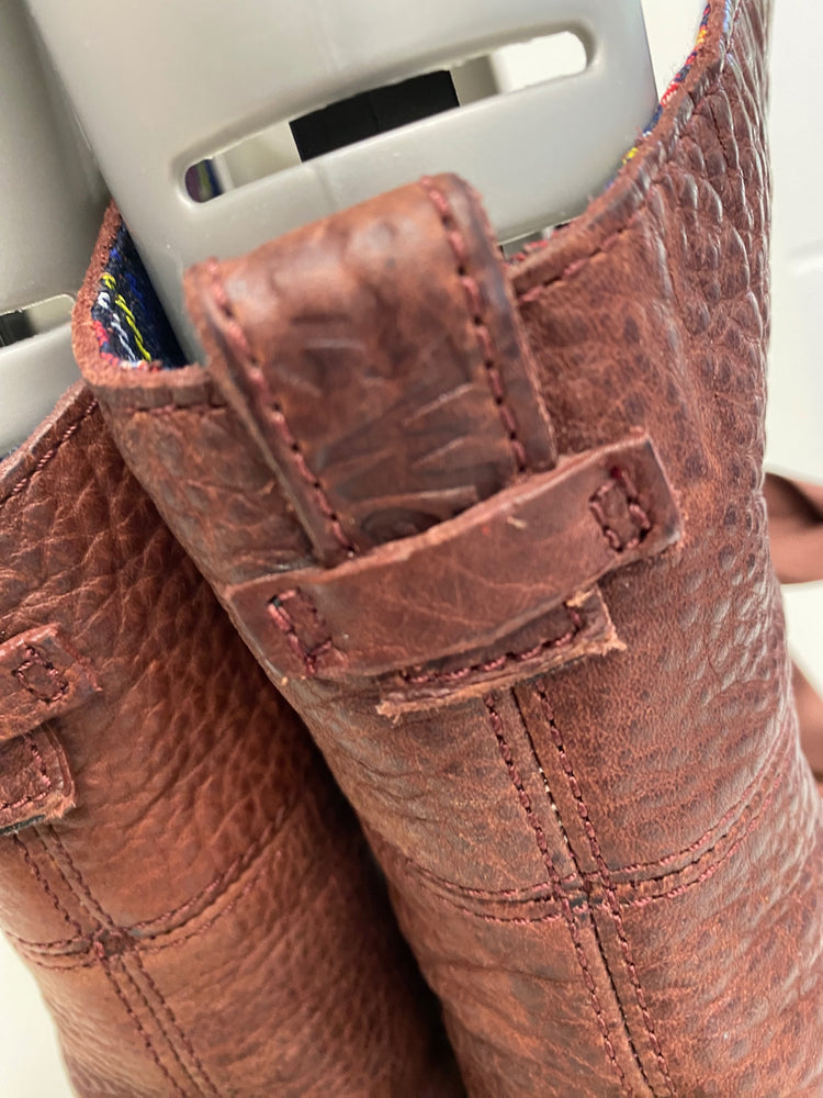 Fabulous Dr Martens AiMilitia blood brown Boots UK6.5 ribbon stunning LJ446