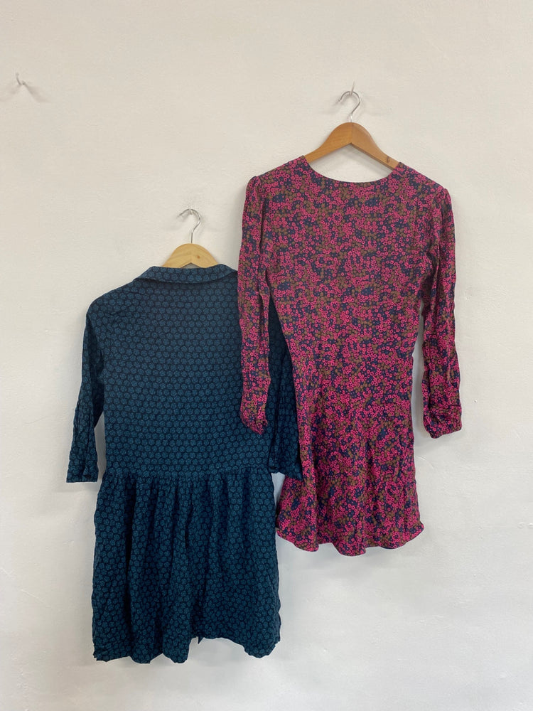 Fabulous Hush & Samsoe Ditsy Floral Tea Dress Duo UK S #401 FC001