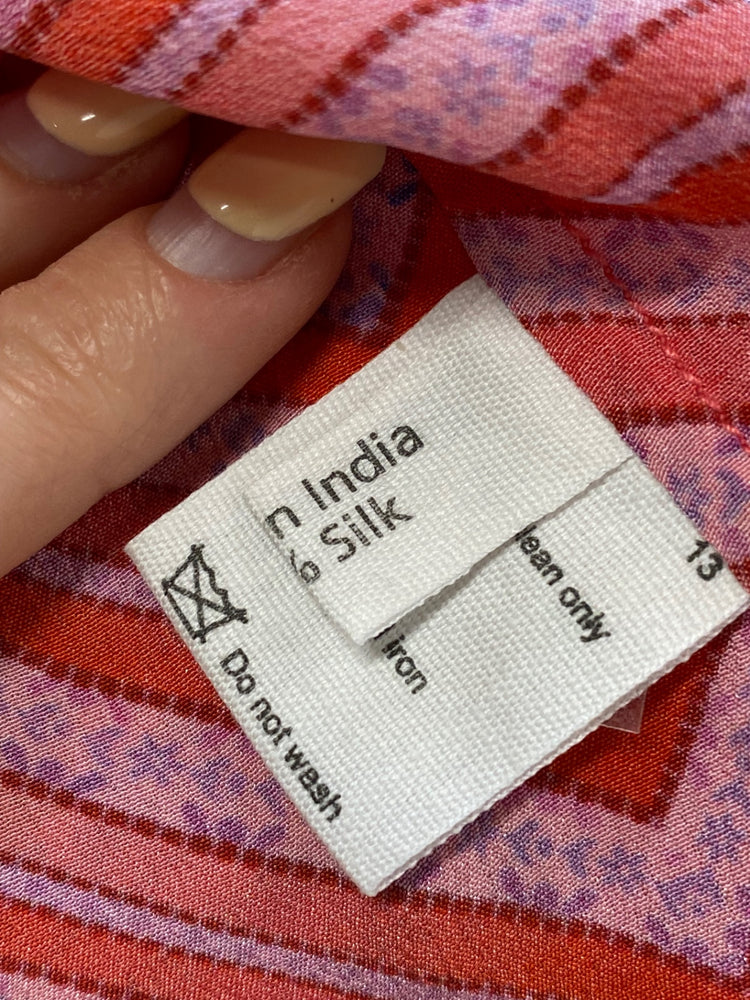 Fabulous Beulah Cami top Uk 8 Pink pattern Ibiza summer FC001