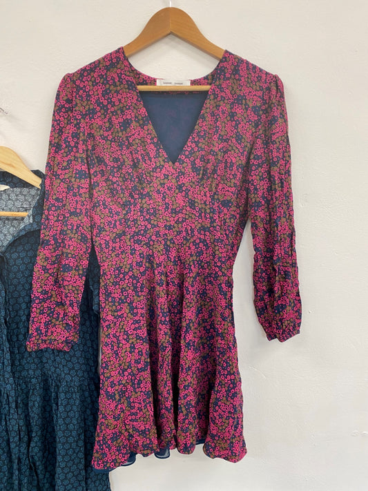 Fabulous Hush & Samsoe Ditsy Floral Tea Dress Duo UK S #401 FC001