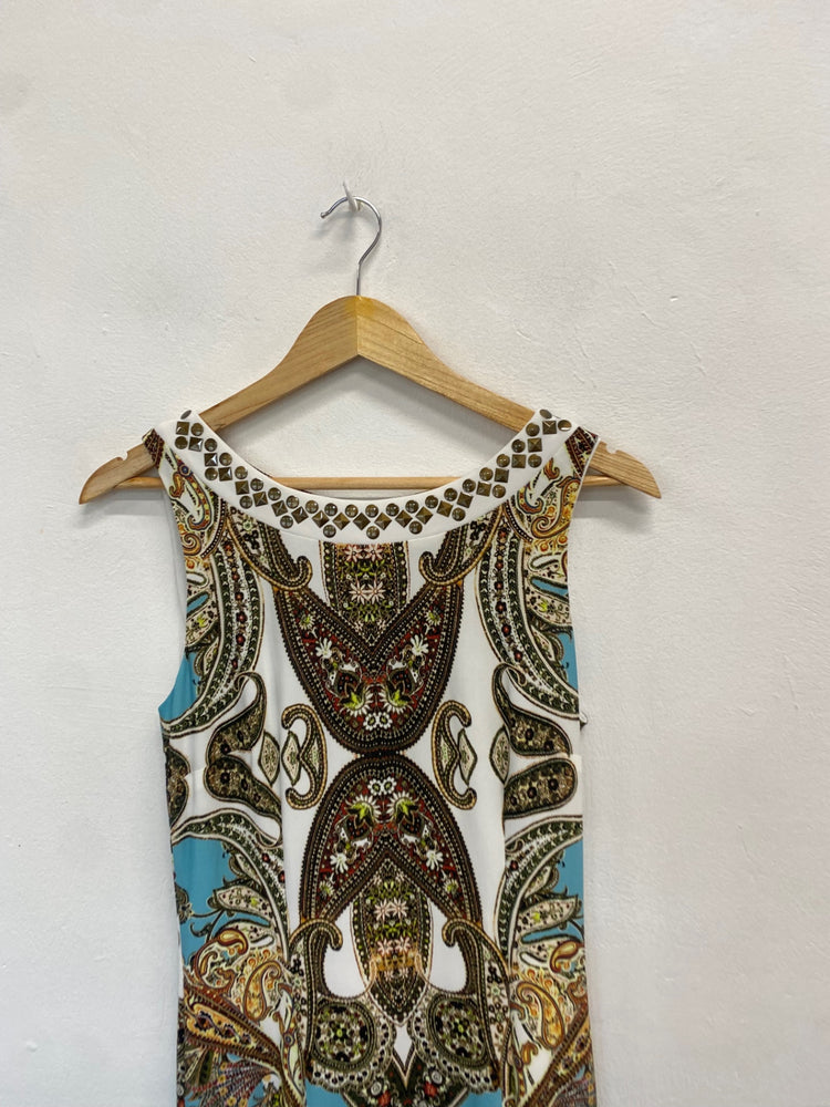 Fabulous Joseph Ribkoff Dress UK 12 Multicolor paisley holiday KM004