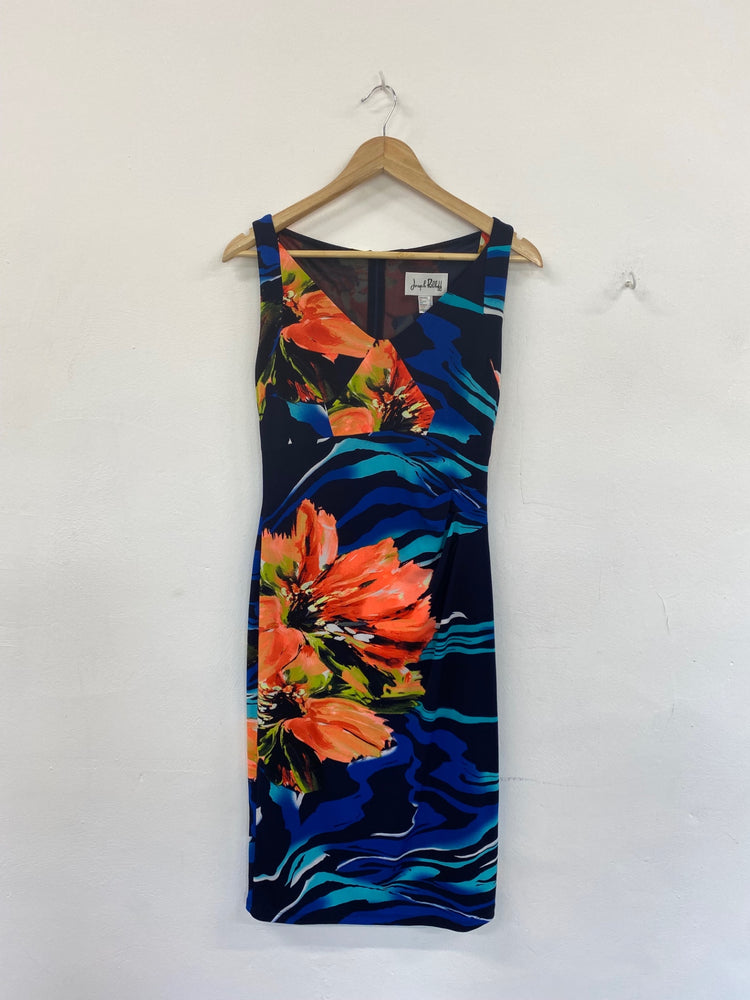 Fabulous Joseph Ribkoff Tropical Floral Midi Dress UK10 KM004