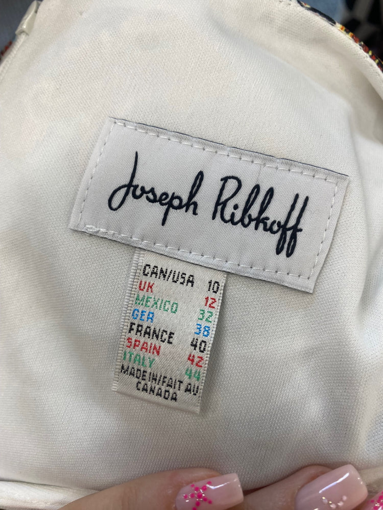 Fabulous Joseph Ribkoff Dress UK 12 Multicolor paisley holiday KM004