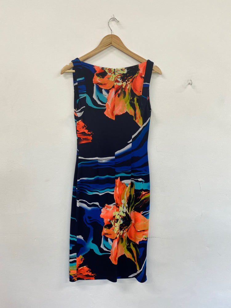 Fabulous Joseph Ribkoff Tropical Floral Midi Dress UK10 KM004
