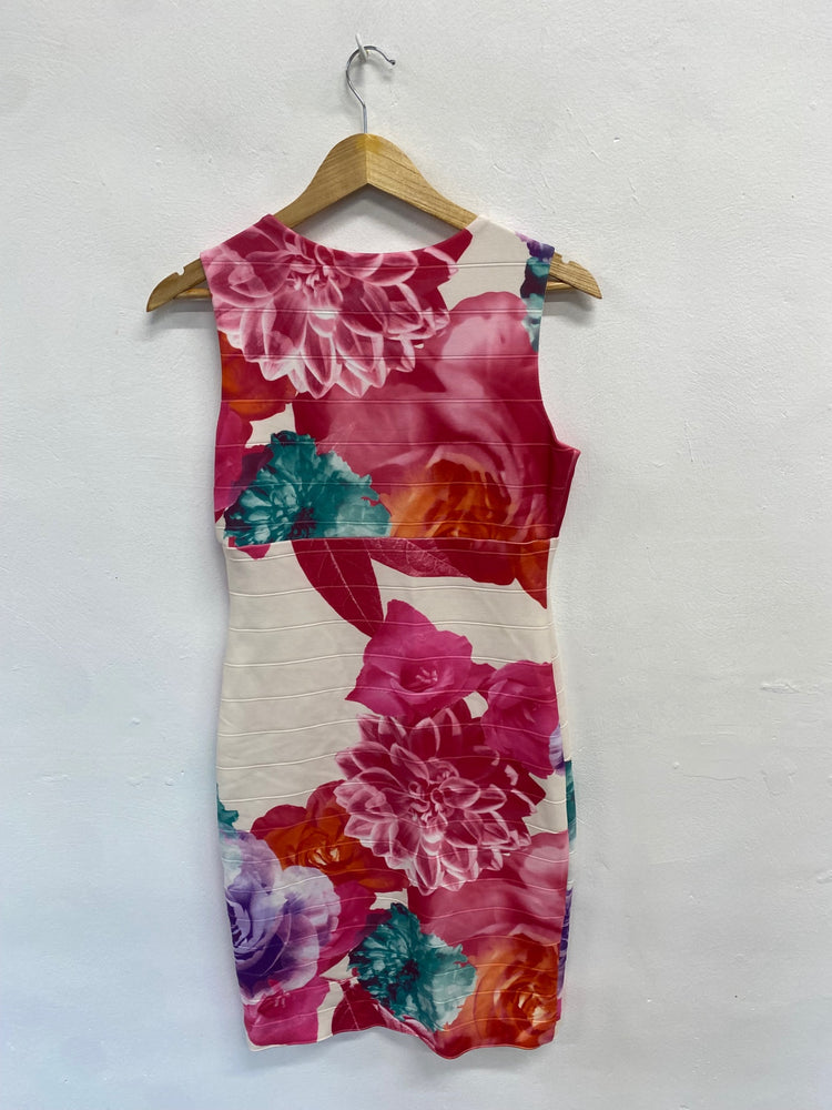 Fabulous Joseph Ribkoff Dress Uk 10 Multicolor floral wedding guest KM004