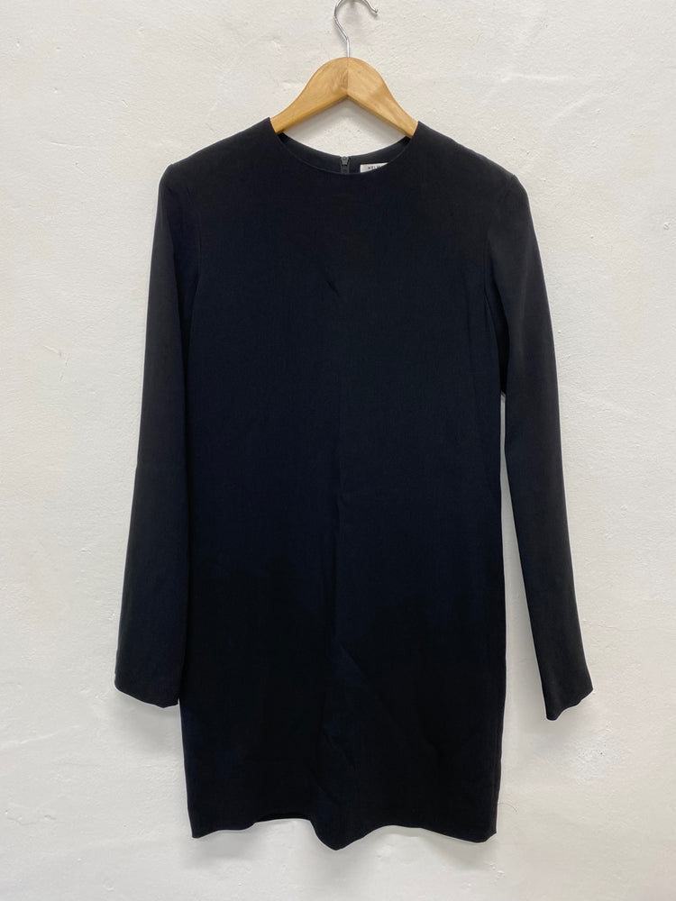 Fabulous Helmut lang classic mini Dress UK10 Black Back zip LG005