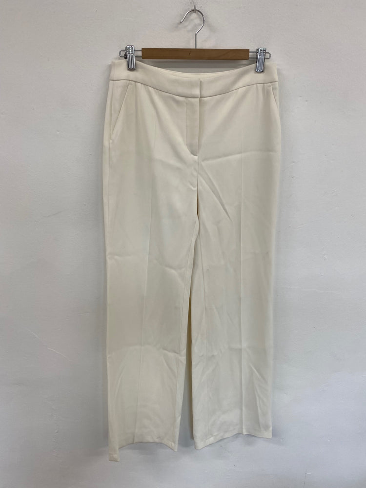 Fabulous Reiss Cream Naomi Wide Leg Trousers UK10 LG005