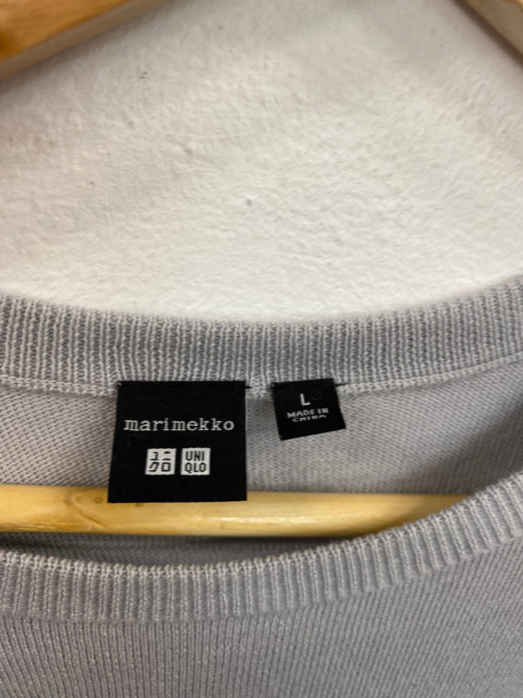 Fabulous marimekko x Uniqlo Monochrome Wool Blend Jumper Dress UK L KM001