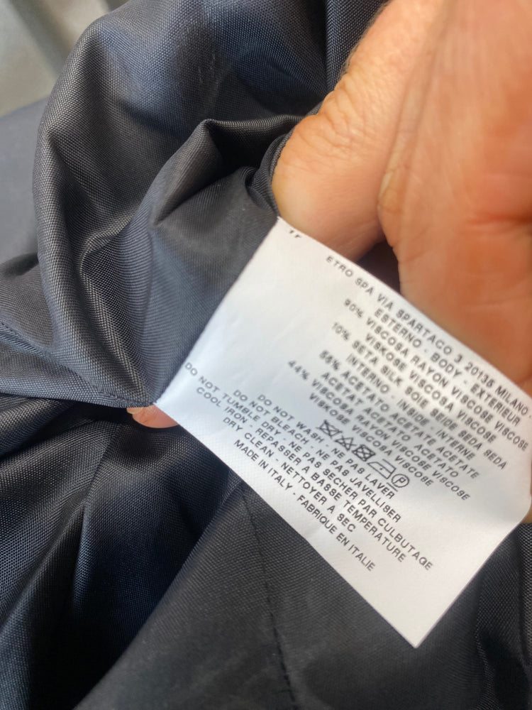 Fabulous Etro silk blend paisley classic Dress Uk14 Italian 46 soft red MD002