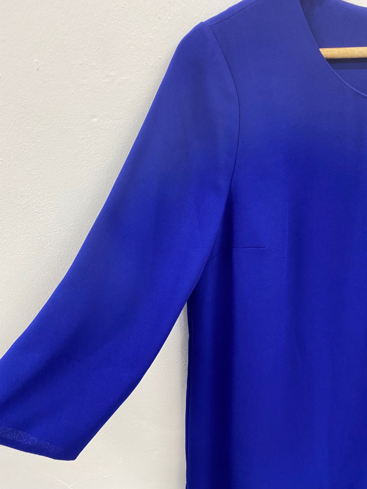 Fabulous Phase Eight Royal Blue Pia Pleated Midi Dress UK12 MD002