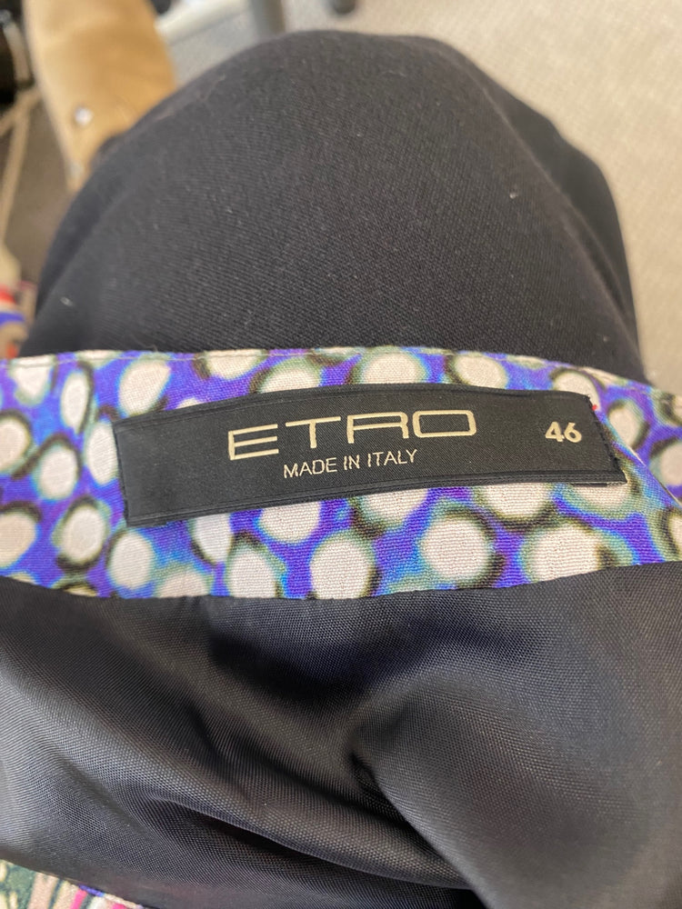 Fabulous Etro silk blend paisley classic Dress Uk14 Italian 46 soft red MD002