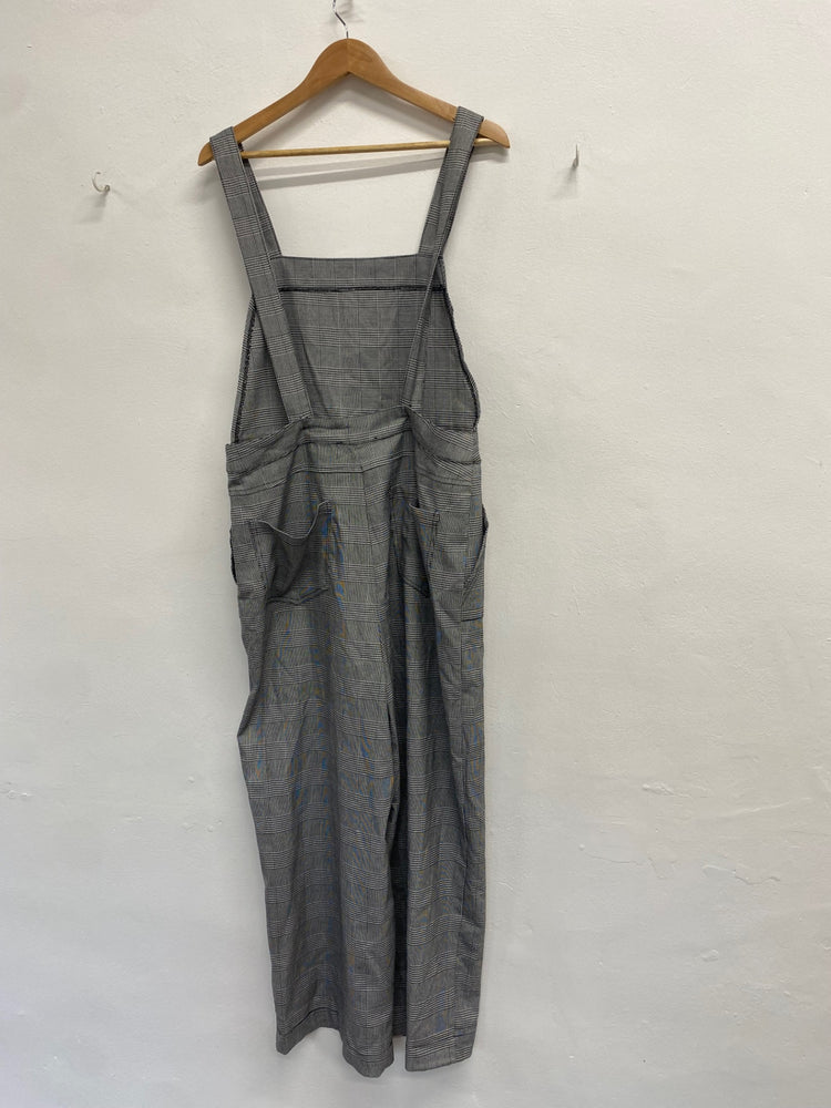 Fabulous Oliver Bonas Jumpsuit UK 16 Grey checked new LG276