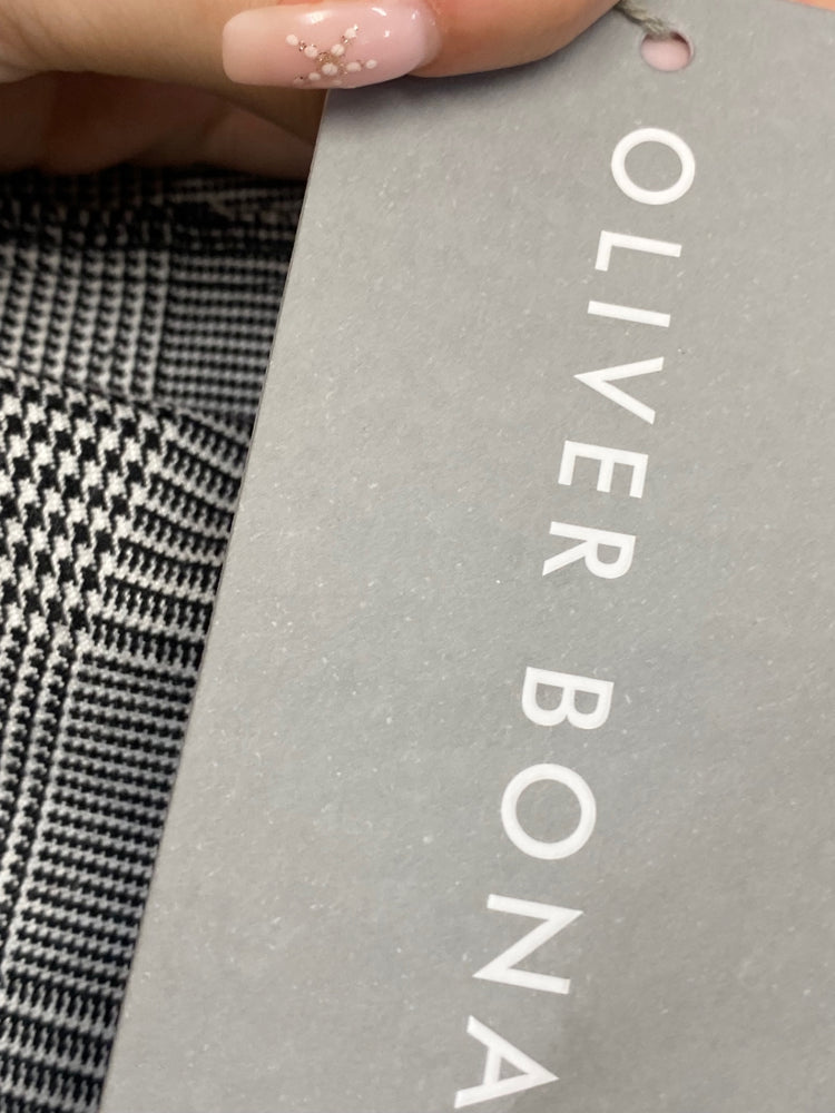 Fabulous Oliver Bonas Jumpsuit UK 16 Grey checked new LG276