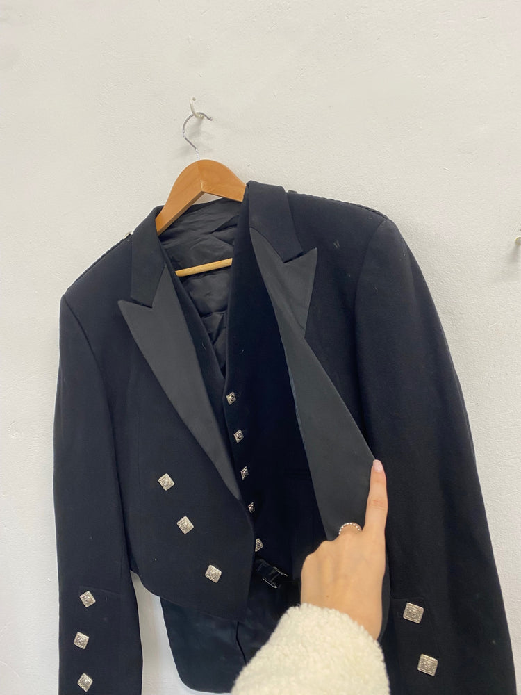 Fabulous traditional kilt jacket & waistcoat Prince Charlie UK 40 long #103 MD001