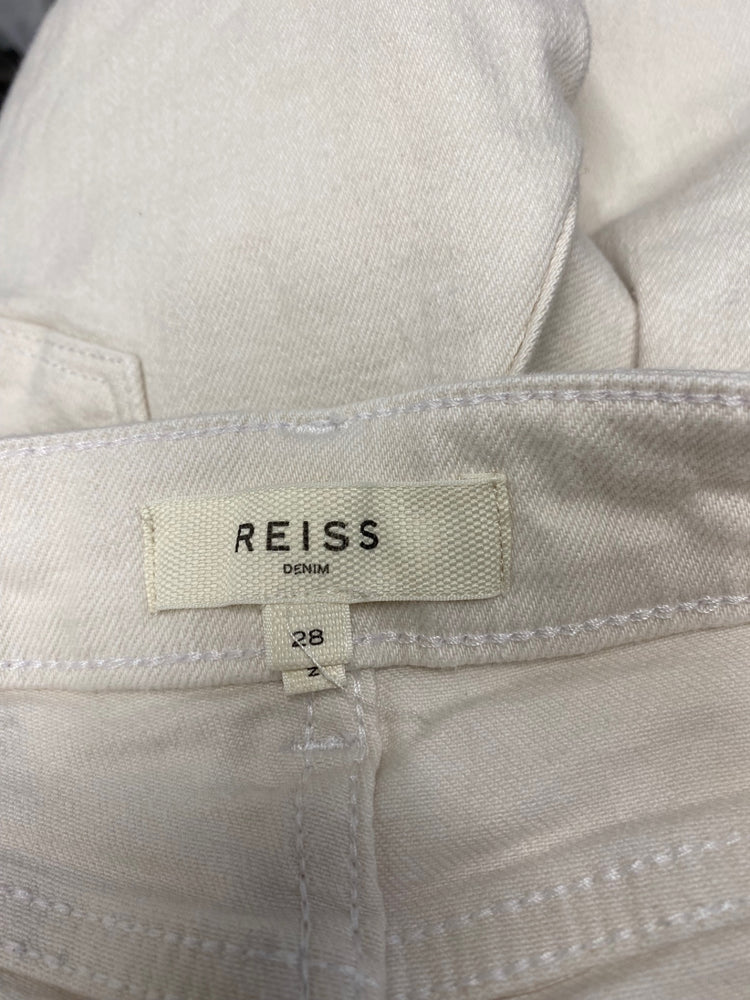 Fabulous Reiss Bailey high waist Trousers W28" Cream CM061