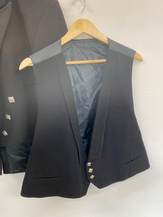 Classic Traditional Prince Charlie Kilt Jacket & Waistcoat Ex Hire UK 52R/L #115 MD001