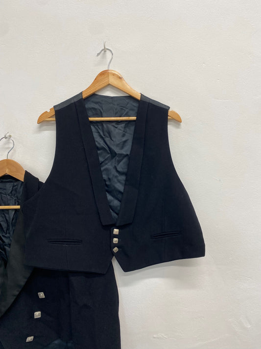 Classic traditional kilt jacket & waistcoat Prince Charlie Uk 48 short #111 MD001