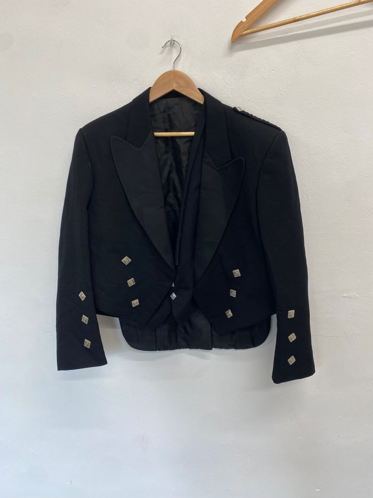 Classic traditional kilt jacket & waistcoat Prince Charlie Uk 48 short #113 MD001