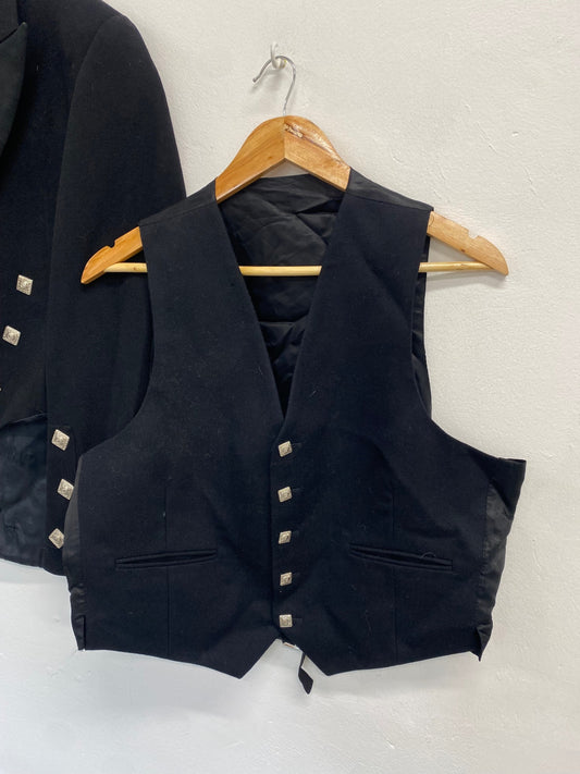 Fabulous traditional kilt jacket & waistcoat Prince Charlie UK 40 long #103 MD001