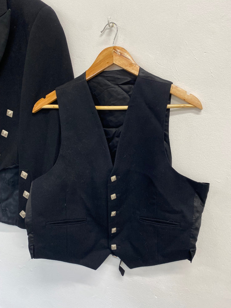 Fabulous traditional kilt jacket & waistcoat Prince Charlie UK 40 long #103 MD001