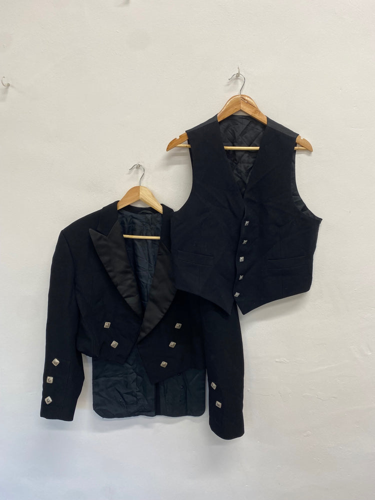 Classic traditional kilt jacket Prince Charlie UK 42 R #117 MD001