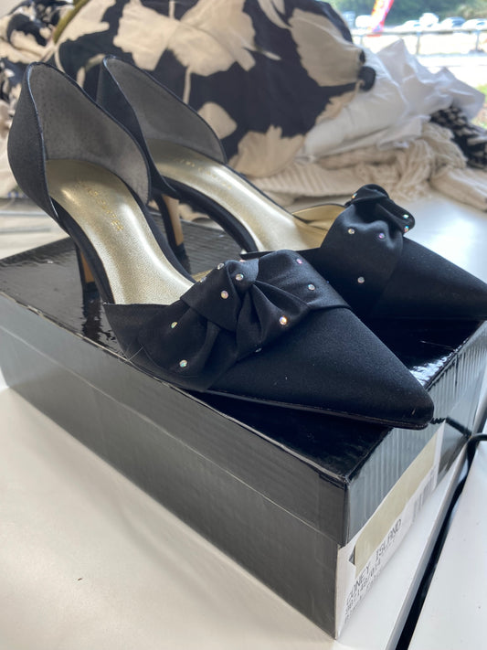 Fabulous Roland Cartier black occasion Kitten heels UK5 Black AO001