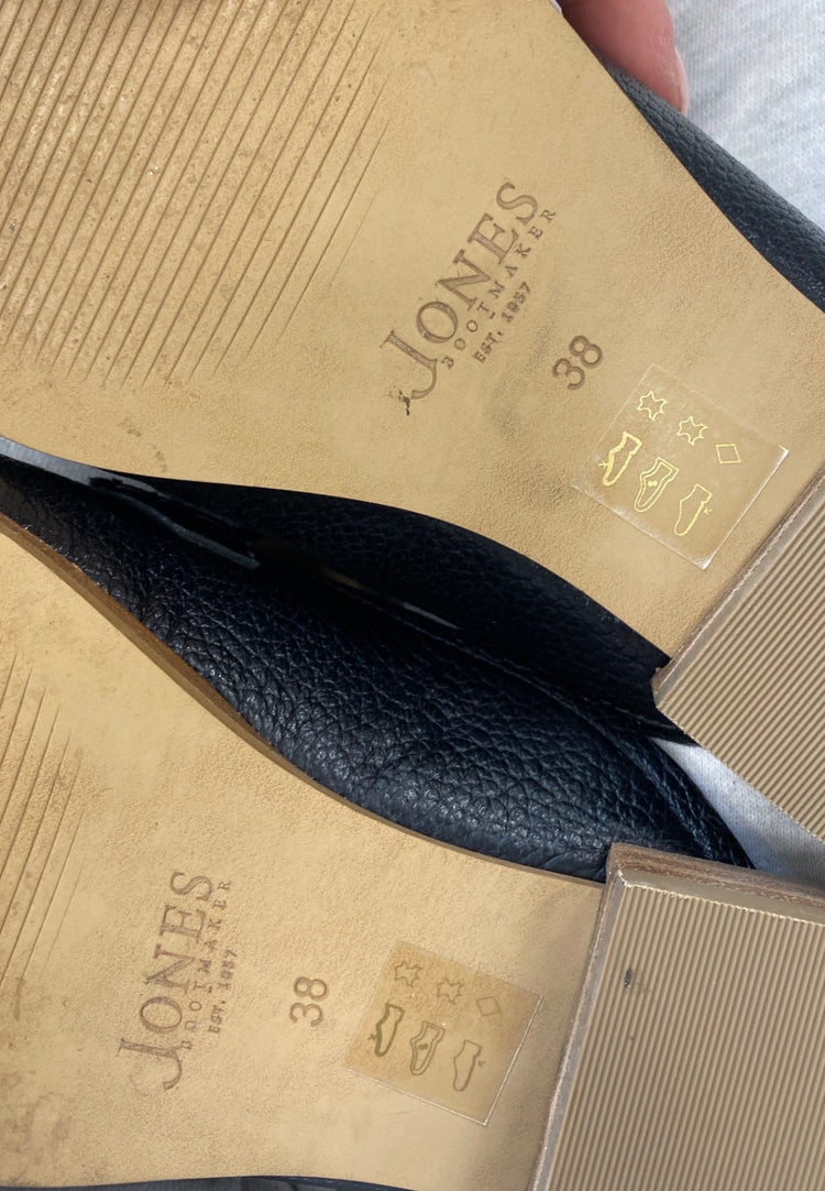 Fabulous Jones bootmaker slide on Loafers UK 5 Black AO001