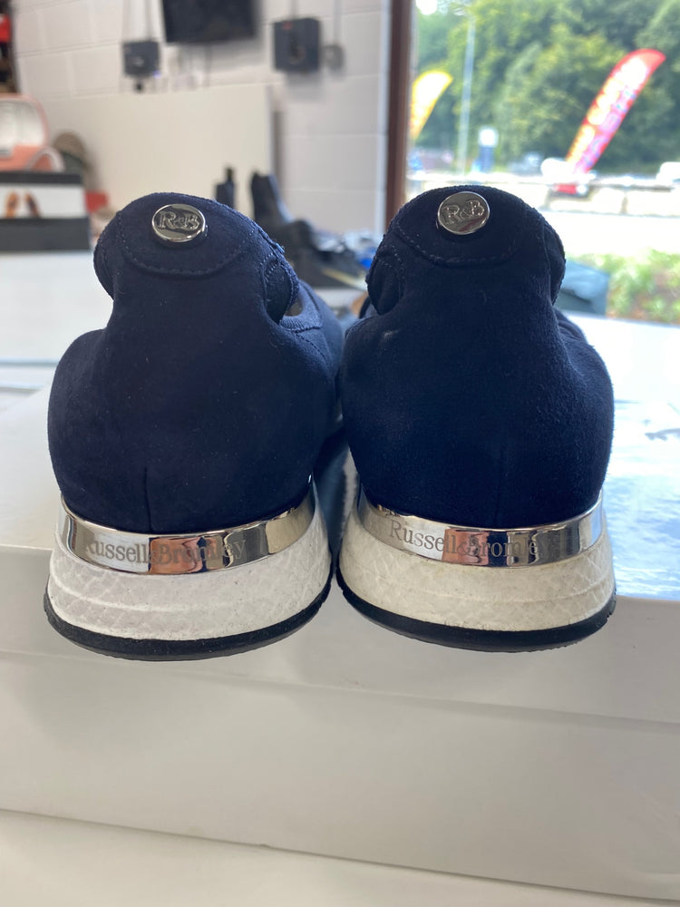 Fabulous Russell & Bromley Stretchout Sneakers UK4 Navy blue AO001