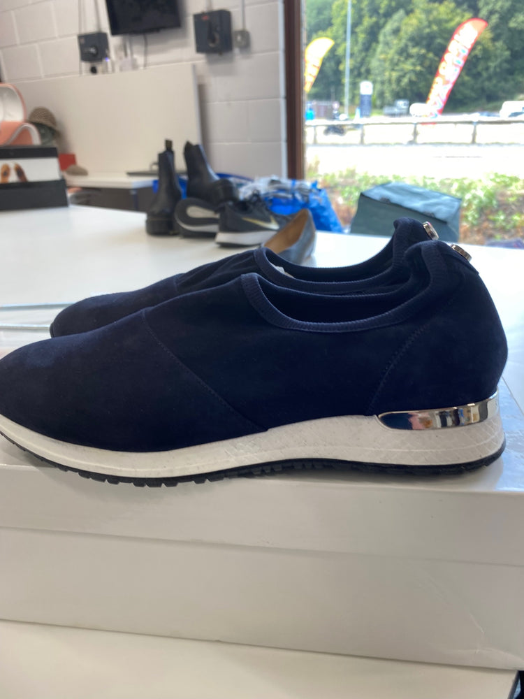 Fabulous Russell & Bromley Stretchout Sneakers UK4 Navy blue AO001