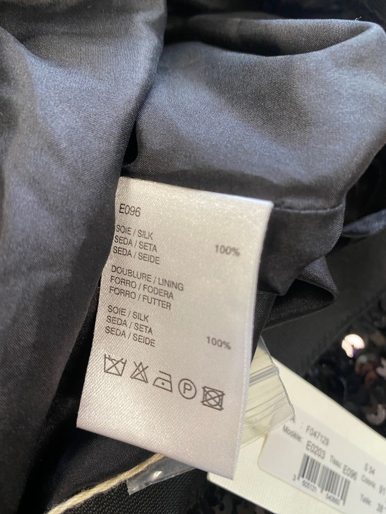 Fabulous Gerard Darel Sequin Skirt UK10 Black New GM143