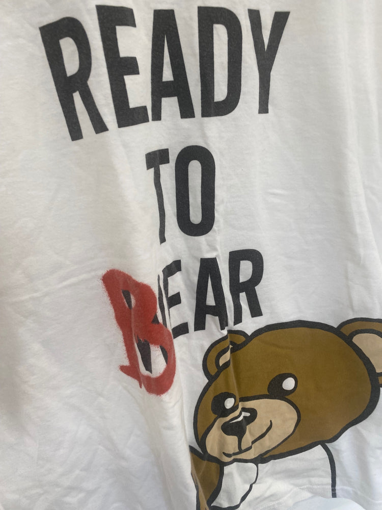 Fabulous Moschino T-Shirt Get ready to Bear UKS White GM143
