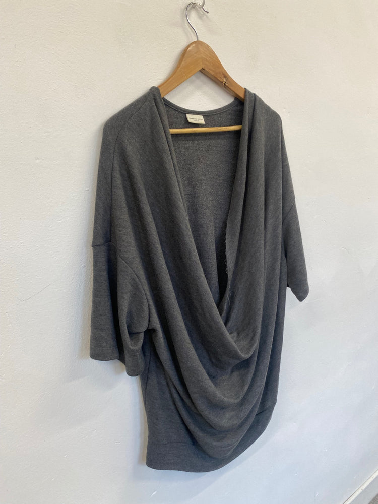 Fabulous Dries Van Noten oversized Sweater UkM Dark Grey Y2K GM143