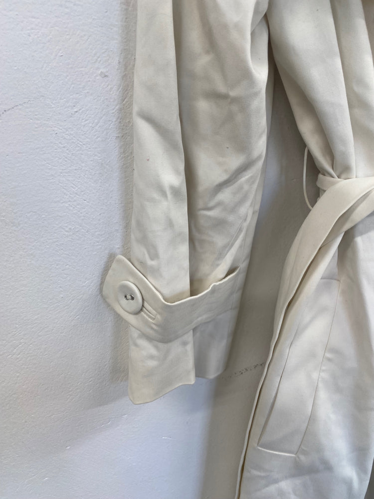 Fabulous L.K. Bennett Trench formal elegant Coat UK10 Cream GM143