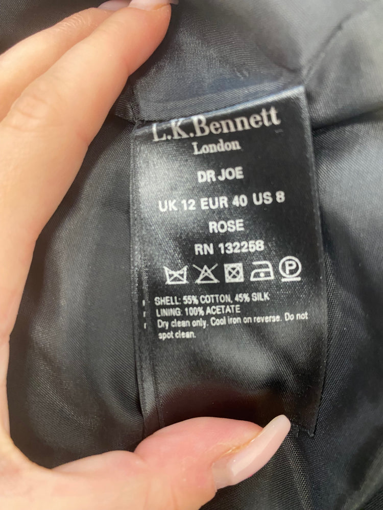 Fabulous L.K. Bennett Dress UK 12 Navy red dr Joe floral GM143