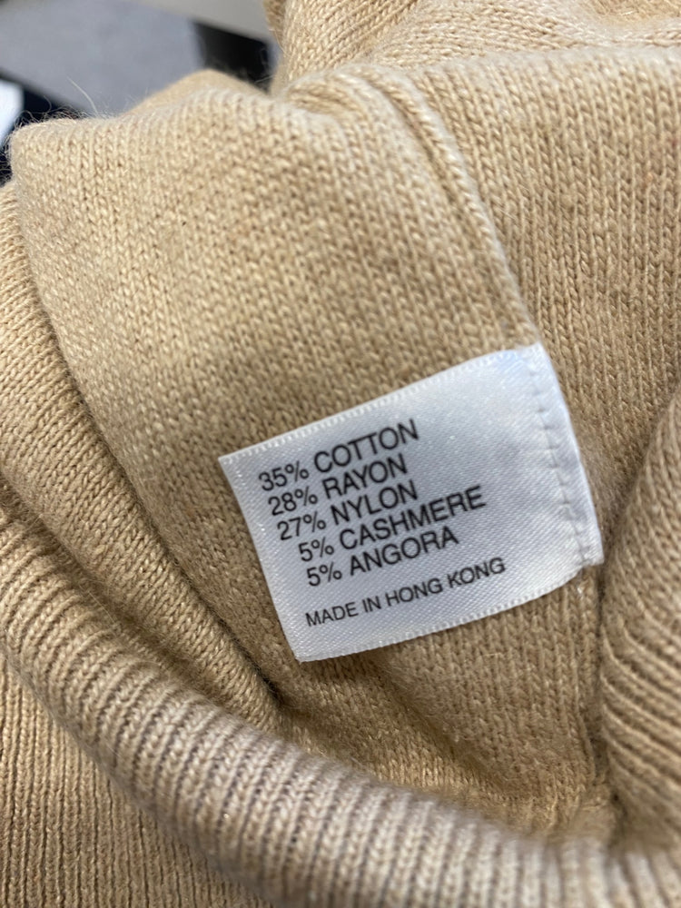 Fabulous JIGSAW Knitted jumper UK S Beige and Pink cotton cashmere GM143