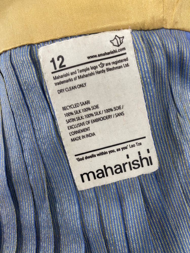 Fabulous Maharishi Indian boho Evening Jacket UK 12 Multicolor oriental GM143