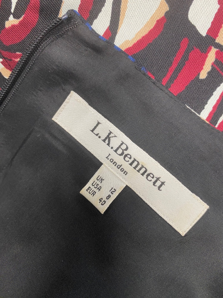 Fabulous L.K. Bennett Dress UK 12 Navy red dr Joe floral GM143