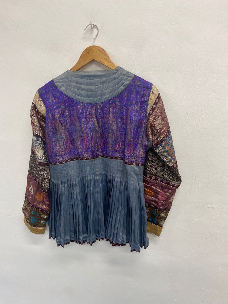 Fabulous Maharishi Indian boho Evening Jacket UK 12 Multicolor oriental GM143