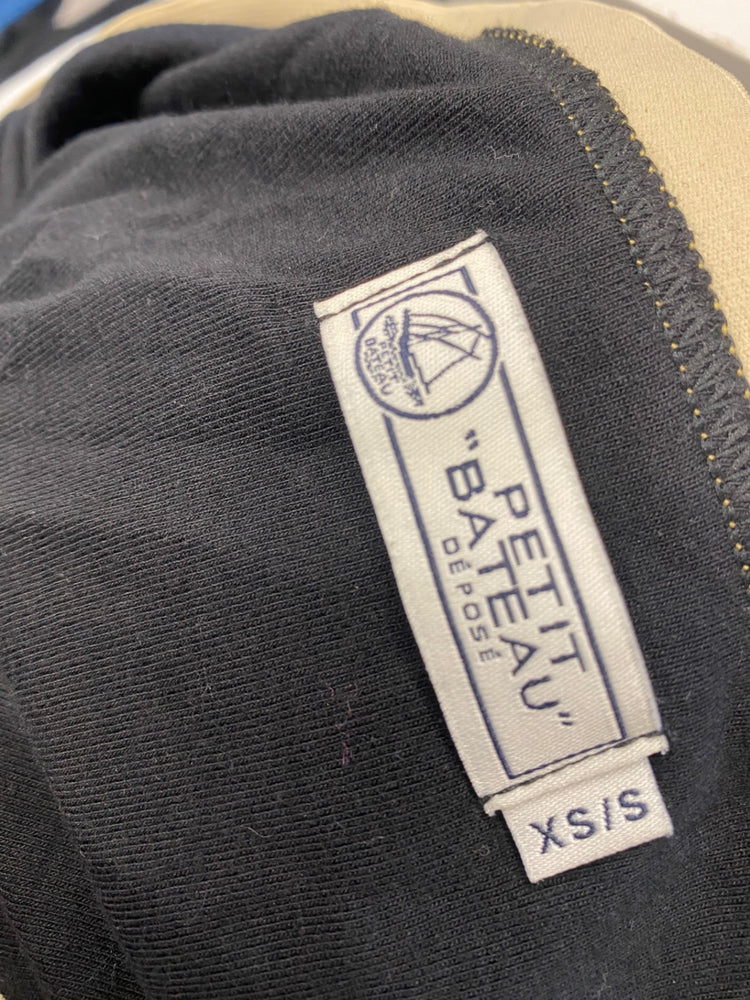 Fabulous Petit bateau Skirt UK XS Black gold metallic mesh alternative GM143