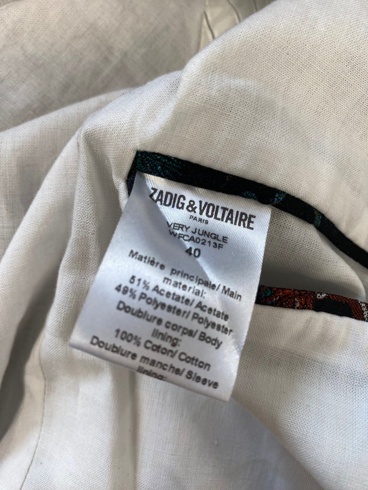 Fabulous Zadig & Voltaire rare Blazer very jungle UK 12 GM143