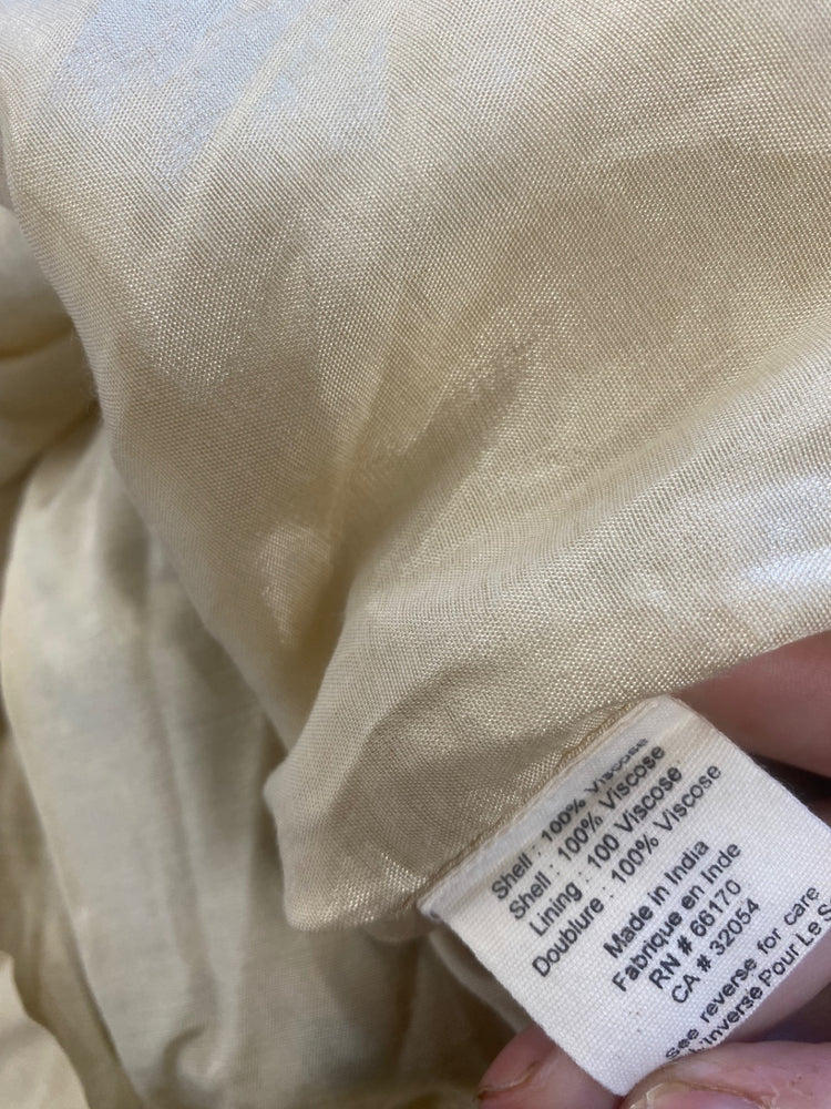 Fabulous Vineet Bahl Mini dress spotty bandeau UkM Beige Boho Cottagecore GM143