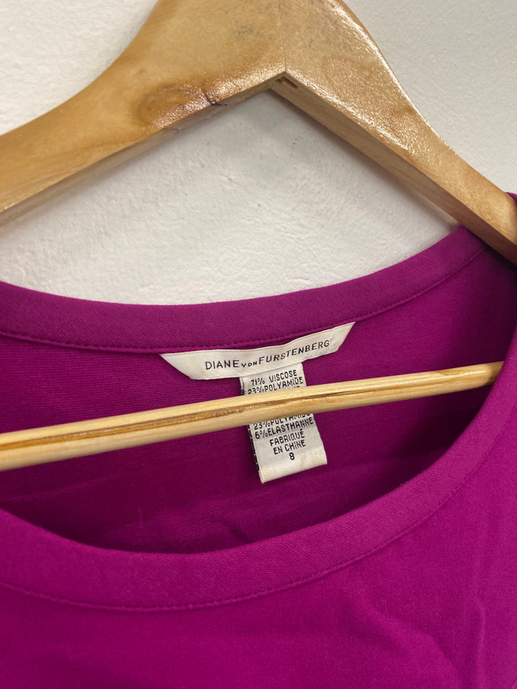 Fabulous Diane Von Furstenberg Magenta Dress UK12 Fuchsia Events Party GM143