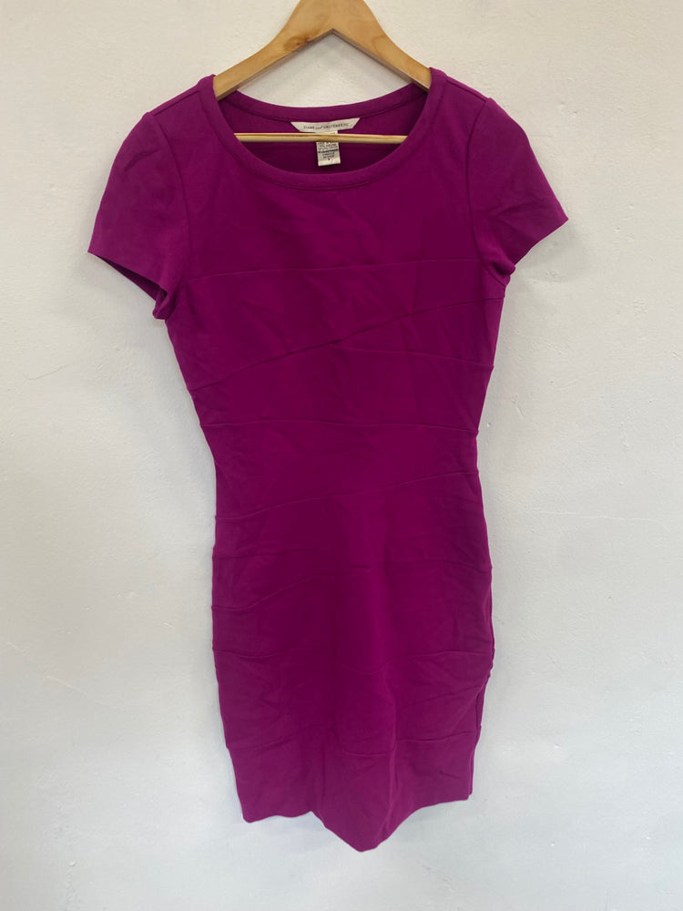 Fabulous Diane Von Furstenberg Magenta Dress UK12 Fuchsia Events Party GM143
