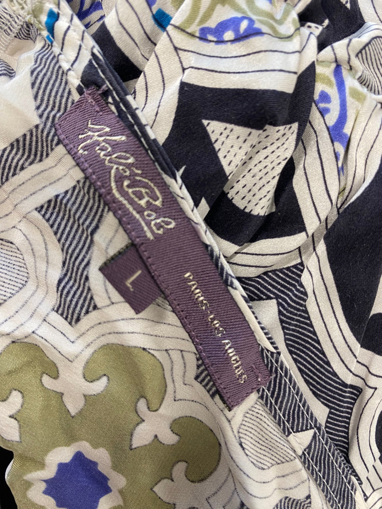 Fabulous Halebob Dress silk UK L Multicolor geometric GM143