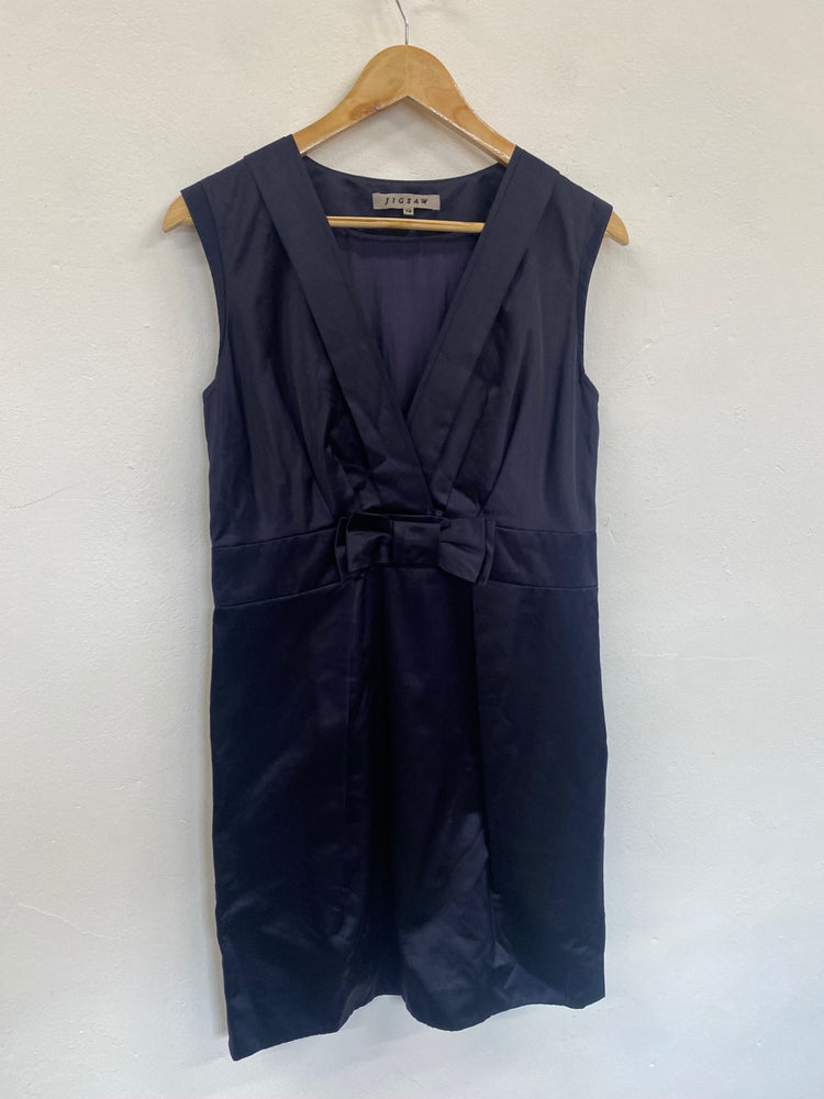 Fabulous Jigsaw evening party Dress UK12 Navy blue GM413