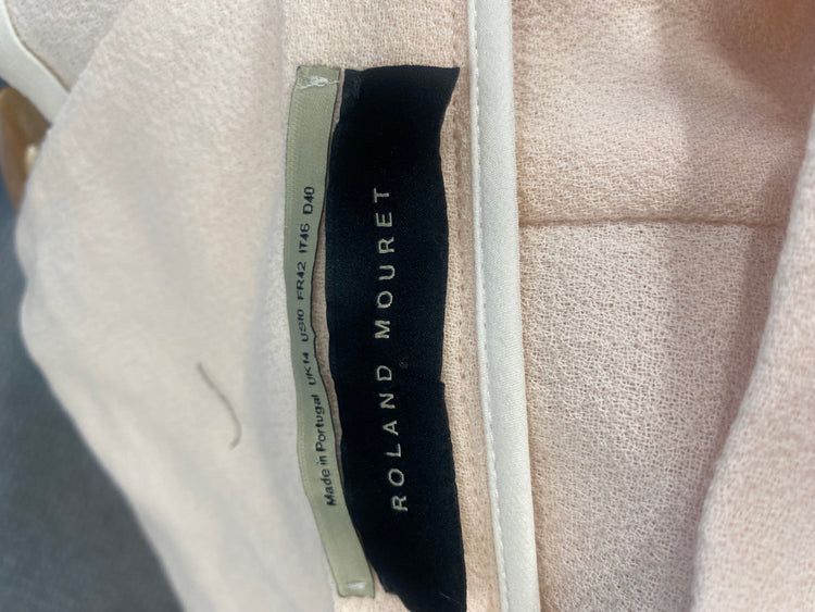 Fabulous Roland Mouret stunning Occassion Nude draped Skirt & top UK12 Apricot GM143