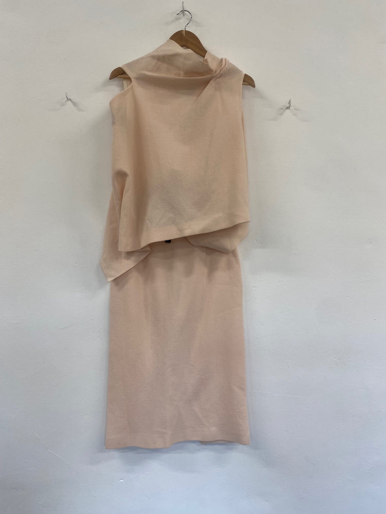 Fabulous Roland Mouret stunning Occassion Nude draped Skirt & top UK12 Apricot GM143