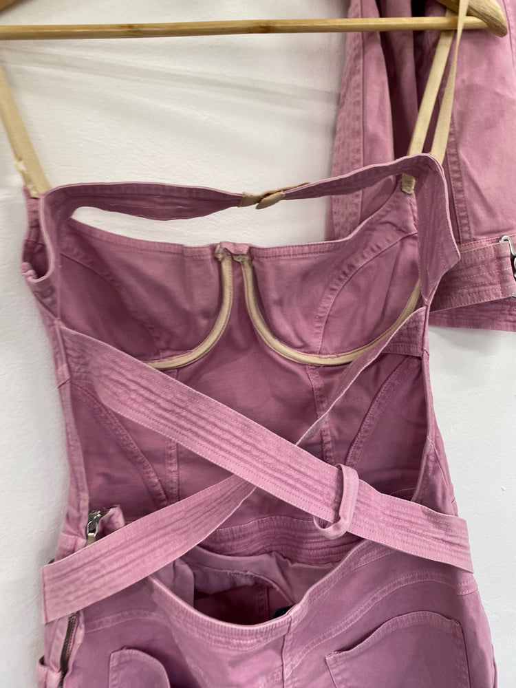 Fabulous Rare Dolce & Gabbana Midi Dress & jacket UK10 Pale Pink GM143